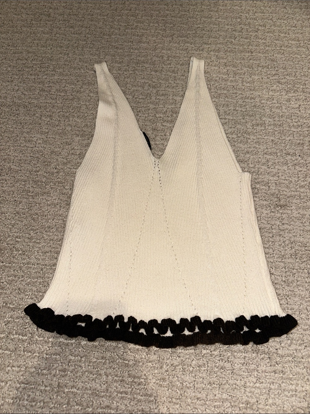 Zara Ruffle Hem Tank - Picture 2 of 3